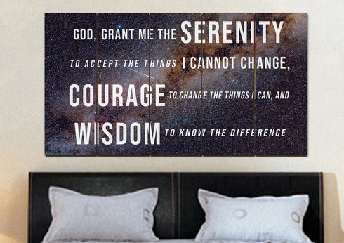 Starry Skies #11 & Serenity Prayer Wall Art