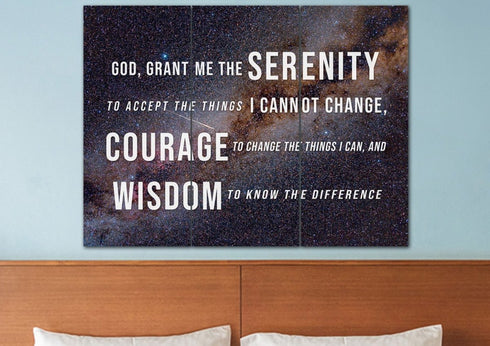 Starry Skies #11 & Serenity Prayer Wall Art