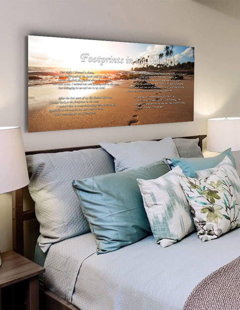 Sunset #3 Footprints in the Sand Wall Art & Decor