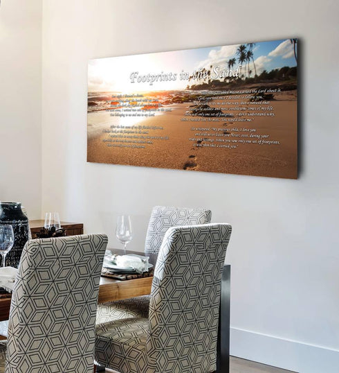 Sunset #3 Footprints in the Sand Wall Art & Decor