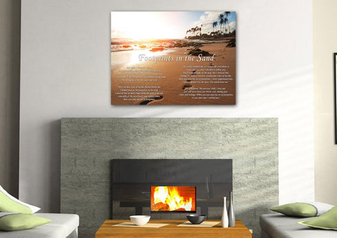 Sunset #3 Footprints in the Sand Wall Art & Decor