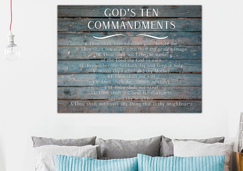 The 10 Commandments #1 Rustic Wall Image