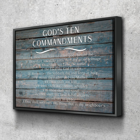 The 10 Commandments #1 Rustic Wall Image