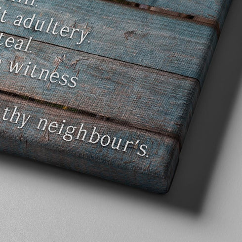 The 10 Commandments #1 Rustic Wall Image