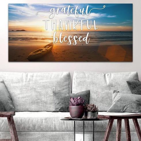 The Boat #10 Thankful, Grateful & Blessed Wall Decor