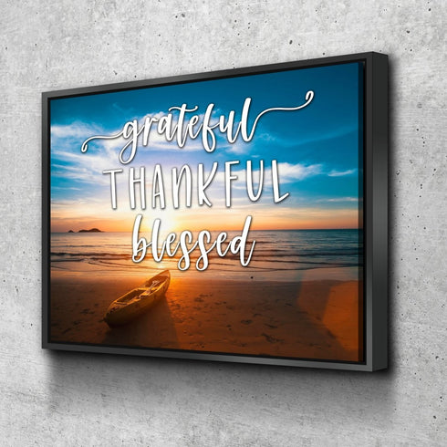 The Boat #10 Thankful, Grateful & Blessed Wall Decor