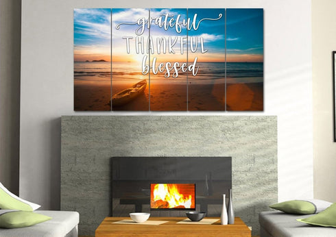 The Boat #10 Thankful, Grateful & Blessed Wall Decor