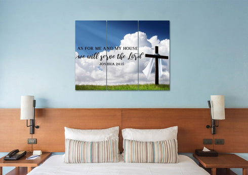 The Breeze #4 As for Me and My House We will Serve the Lord Wall Art