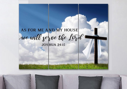 The Breeze #4 As for Me and My House We will Serve the Lord Wall Art