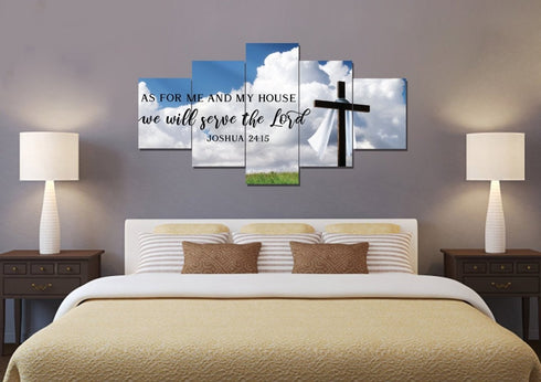 The Breeze #4 As for Me and My House We will Serve the Lord Wall Art