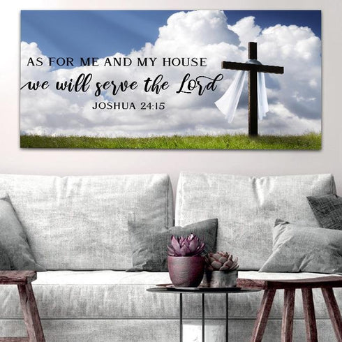 The Breeze #4 As for Me and My House We will Serve the Lord Wall Art