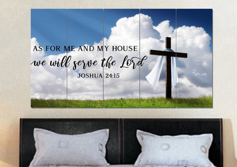 The Breeze #4 As for Me and My House We will Serve the Lord Wall Art