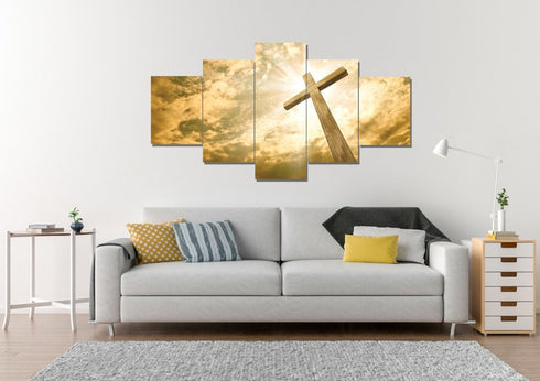 The Cross Facing God's Love #1 Canvas