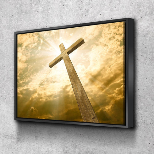 The Cross Facing God's Love #1 Canvas