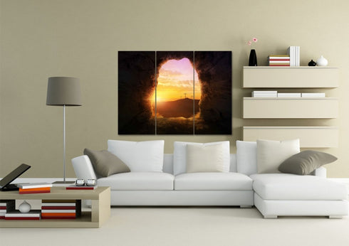 The Cross from Jesus' Burial Tomb #2 Wall Art