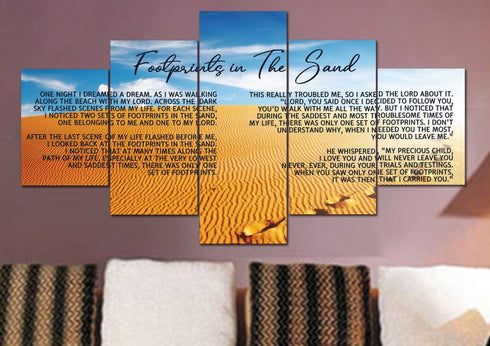 The Desert #8 Footprints in the Sand Wall Art & Decor