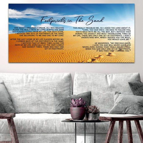 The Desert #8 Footprints in the Sand Wall Art & Decor