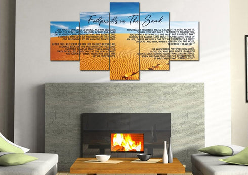 The Desert #8 Footprints in the Sand Wall Art & Decor