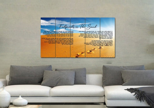 The Desert #8 Footprints in the Sand Wall Art & Decor
