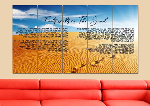 The Desert #8 Footprints in the Sand Wall Art & Decor