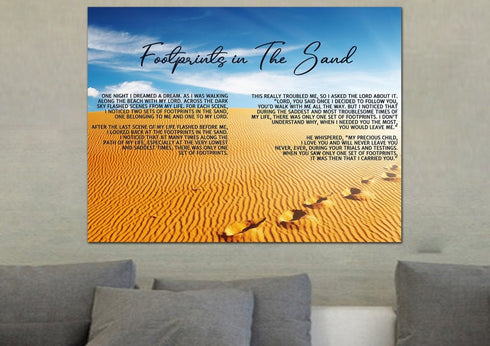 The Desert #8 Footprints in the Sand Wall Art & Decor