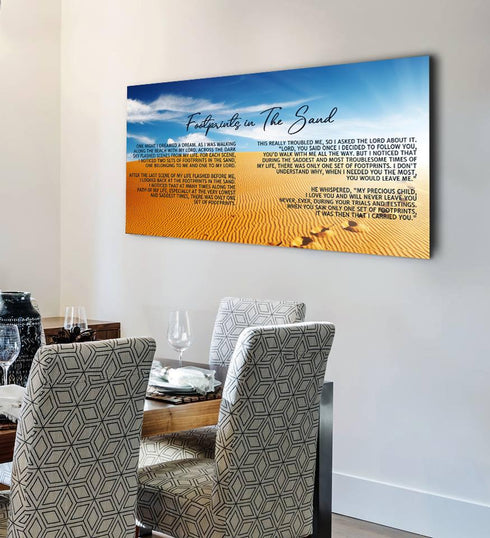 The Desert #8 Footprints in the Sand Wall Art & Decor