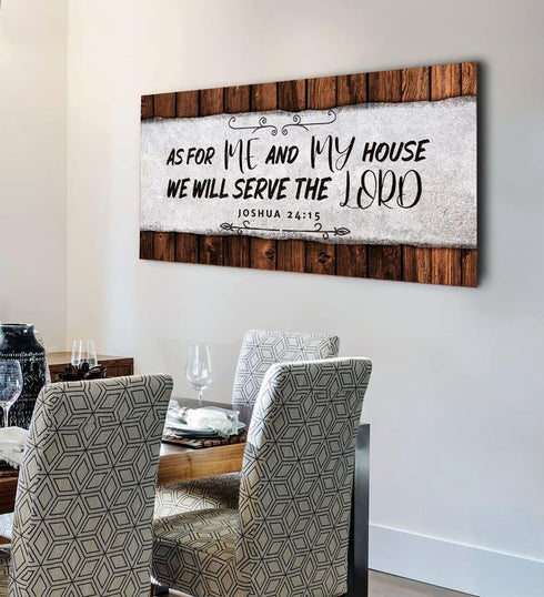 The Plank #12 As for Me and My House We Will Serve the Lord Sign
