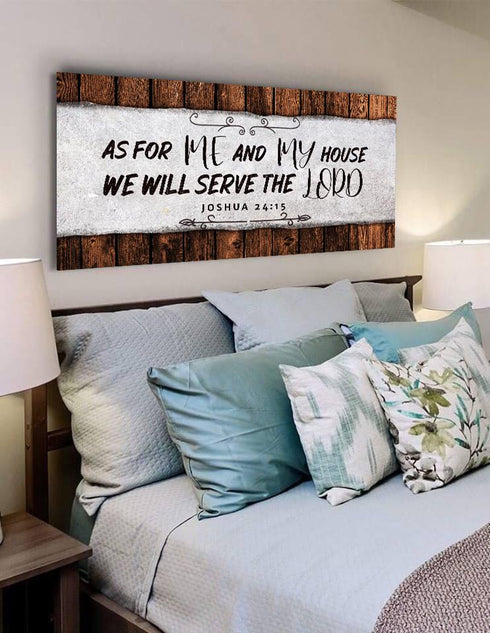 The Plank #12 As for Me and My House We Will Serve the Lord Sign