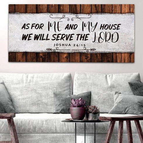 The Plank #12 As for Me and My House We Will Serve the Lord Sign