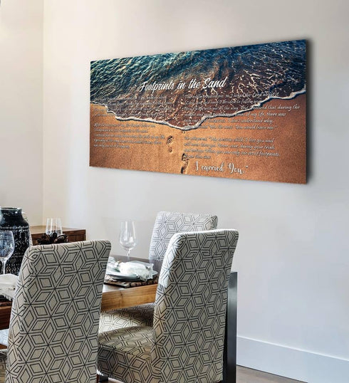 The Shoreline #5 Footprints in the Sand Wall Art & Decor