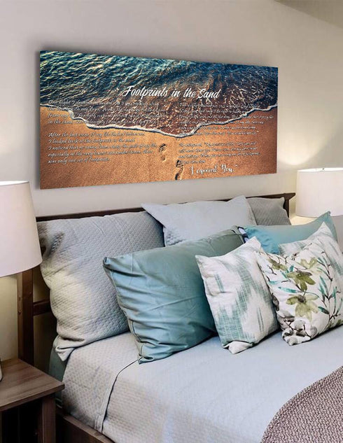 The Shoreline #5 Footprints in the Sand Wall Art & Decor
