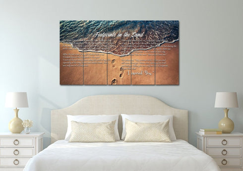 The Shoreline #5 Footprints in the Sand Wall Art & Decor