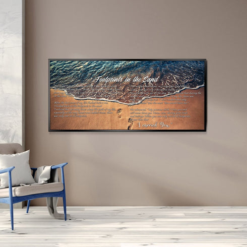 The Shoreline #5 Footprints in the Sand Wall Art & Decor