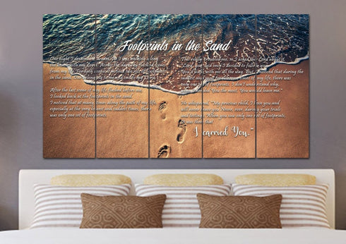 The Shoreline #5 Footprints in the Sand Wall Art & Decor