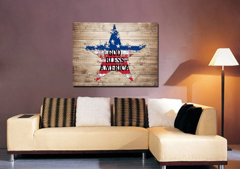 The Star #1 American Flag Patriotic Wall Art