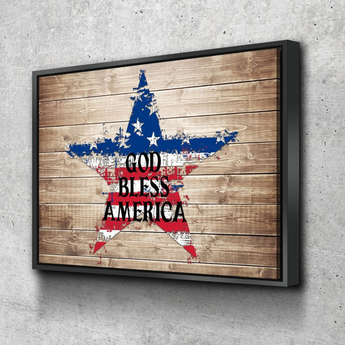 The Star #1 American Flag Patriotic Wall Art