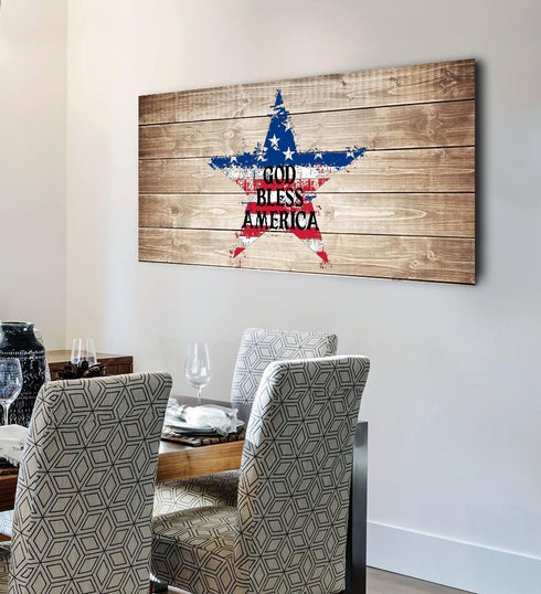 The Star #1 American Flag Patriotic Wall Art