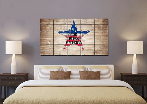 The Star #1 American Flag Patriotic Wall Art