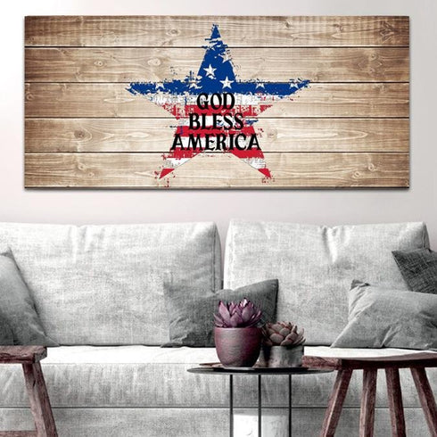 The Star #1 American Flag Patriotic Wall Art