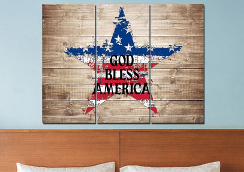 The Star #1 American Flag Patriotic Wall Art