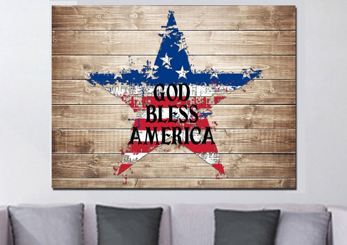 The Star #1 American Flag Patriotic Wall Art