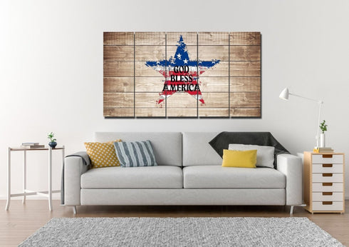 The Star #1 American Flag Patriotic Wall Art