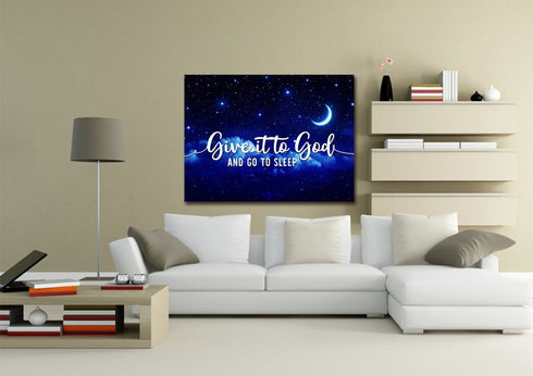 The Stars #2 Give it to God and Go to Sleep Sign, Wall Art & Decor