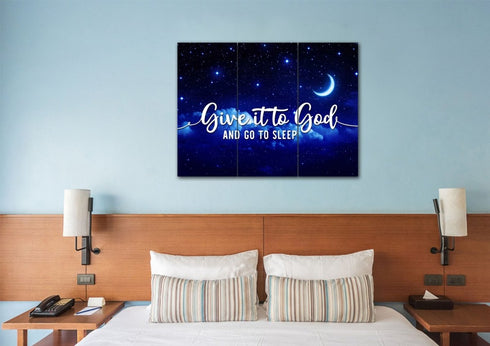 The Stars #2 Give it to God and Go to Sleep Sign, Wall Art & Decor