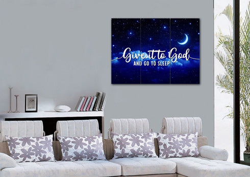 The Stars #2 Give it to God and Go to Sleep Sign, Wall Art & Decor