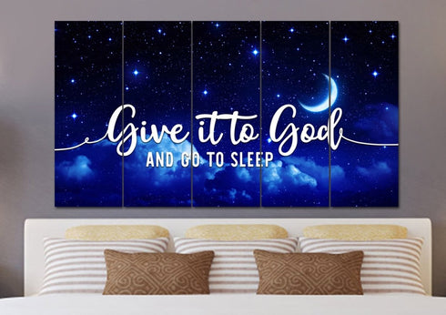The Stars #2 Give it to God and Go to Sleep Sign, Wall Art & Decor