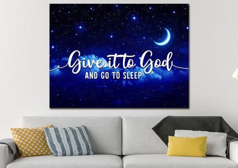 The Stars #2 Give it to God and Go to Sleep Sign, Wall Art & Decor