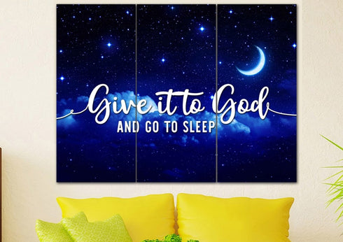 The Stars #2 Give it to God and Go to Sleep Sign, Wall Art & Decor
