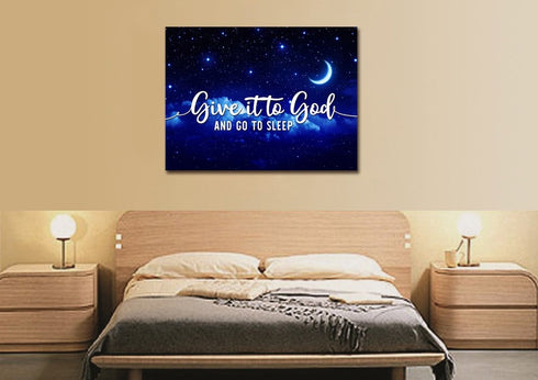 The Stars #2 Give it to God and Go to Sleep Sign, Wall Art & Decor