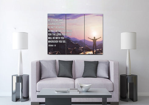 The Summit #10 Joshua 1:9 Be Strong and Courageous Wall Art